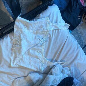 Meshki White Embroidered Top